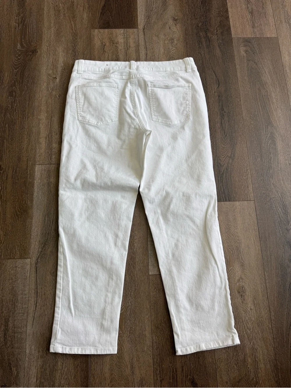 Talbots Women’s White Straight-Leg Jeans Size 12